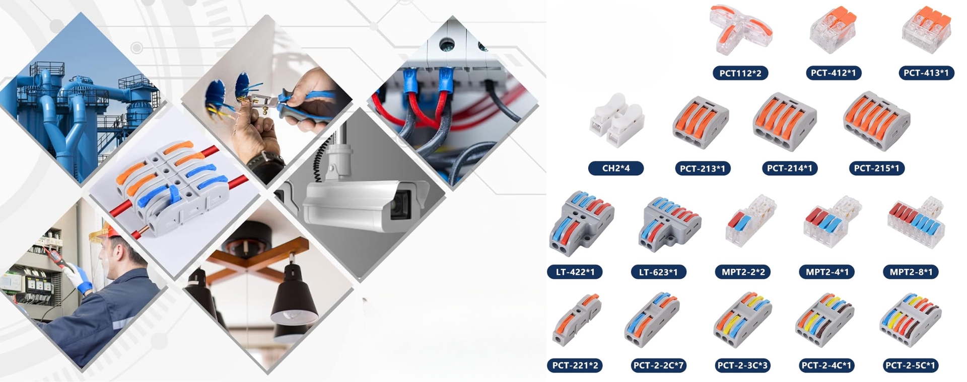 Conectores de Fios de Encaixe